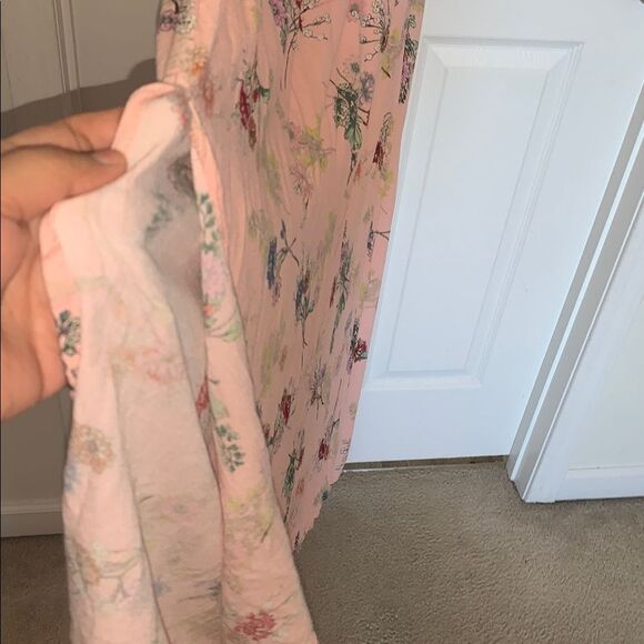 Scoop NYC Floral Long Sleeve Smocked Dress - Pink. P2P 16.5-24”SIZE XL. EUC - Picture 10 of 13